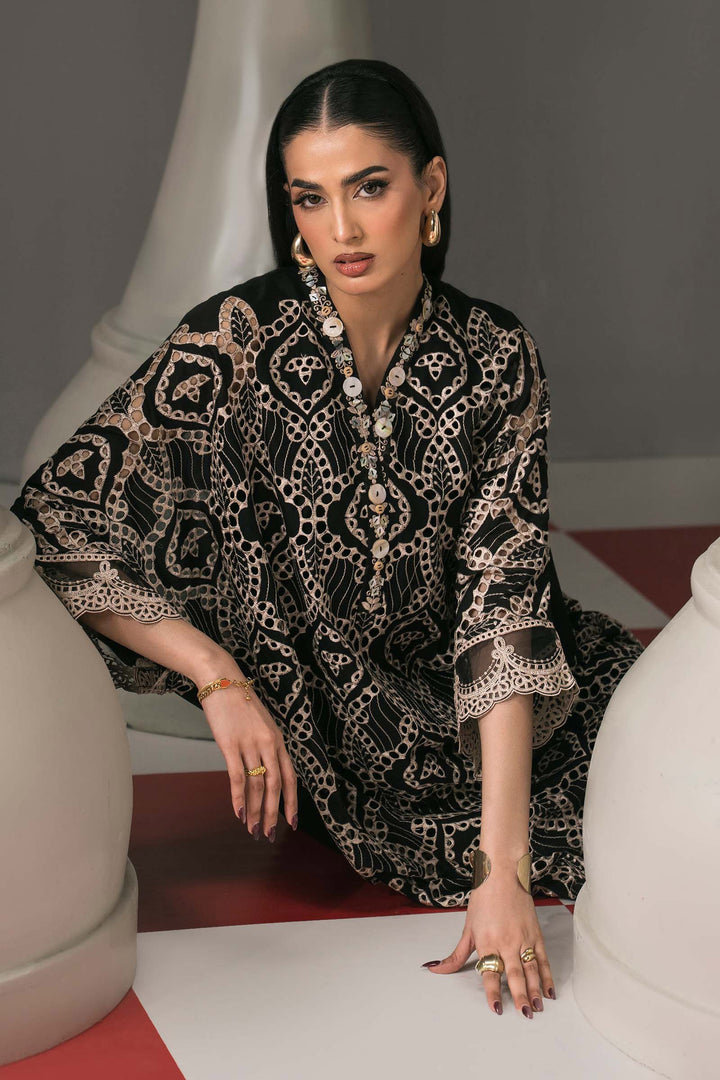 3 Piece Embroidered Lawn Suit Luxury Pret DWE2650-ESM-BLK