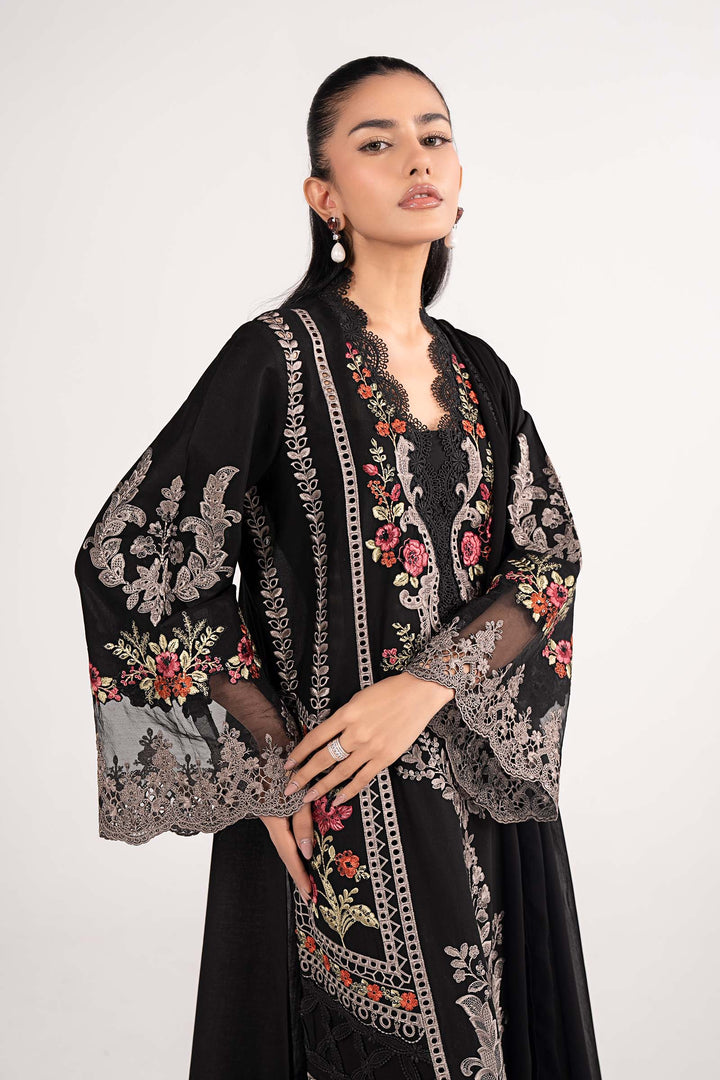 3 Piece Embroidered Lawn Suit Luxury Pret DWE2691-ESM-BLK