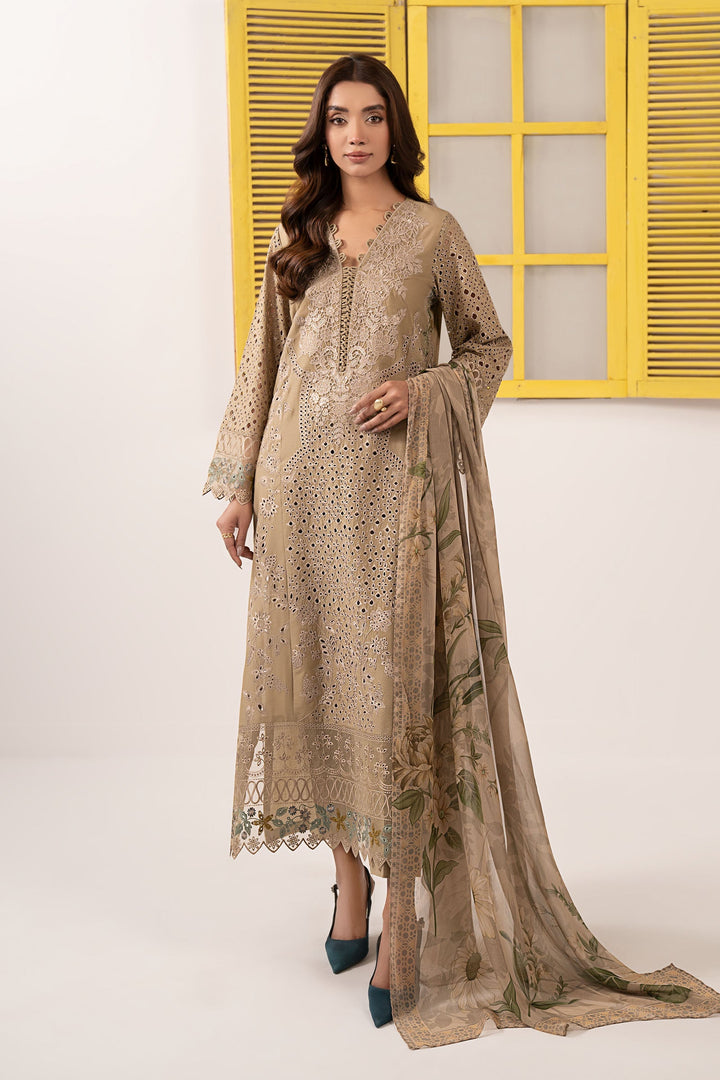 3 Piece Embroidered Dobby Lawn Suit Luxury Pret DWE2634-ESM-COF