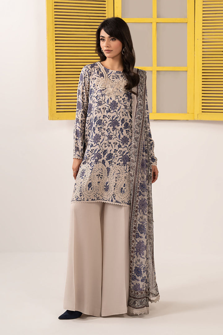 3 Piece Embroidered Raw Silk Suit Luxury Pret DWE2637-ESM-OFW