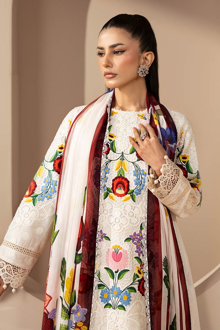 3 Piece Embroidered Jacquard Lawn Suit Eid Collection DS2610A-SML-00A