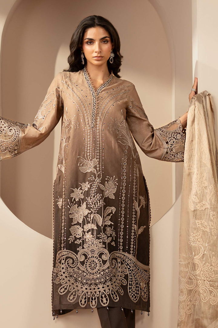 3 Piece Embroidered Jacquard Lawn Suit Eid Collection DS2601A-SML-00A