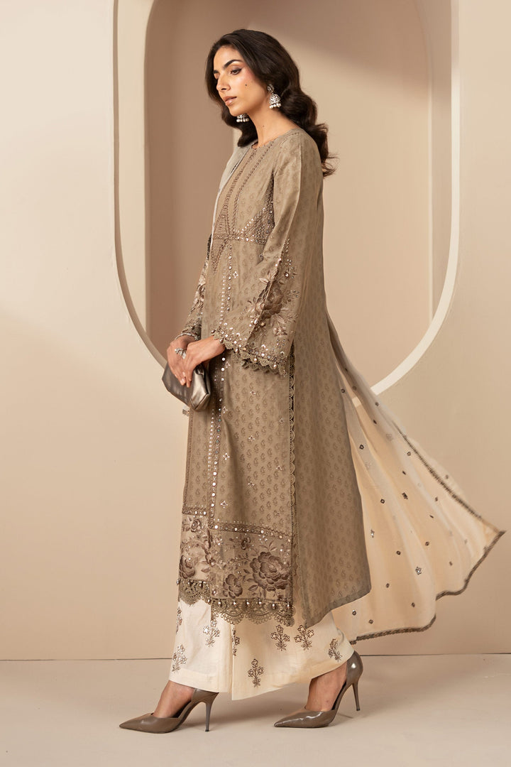 3 Piece Embroidered Jacquard Lawn Suit Eid Collection DS2602A-SML-00A