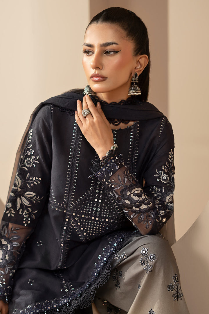 3 Piece Embroidered Jacquard Lawn Suit Eid Collection DS2602B-SML-00B