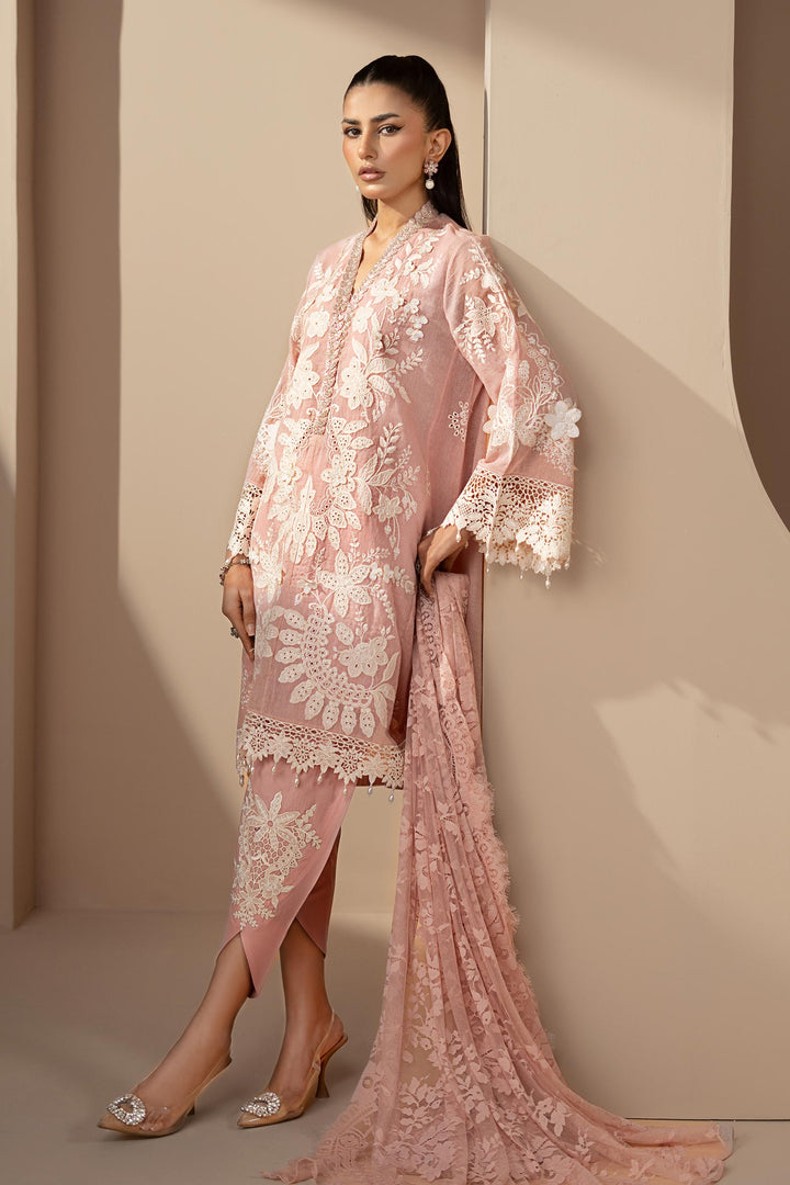 3 Piece Embroidered Lawn Karandi Suit Eid Collection DS2603A-SML-00A