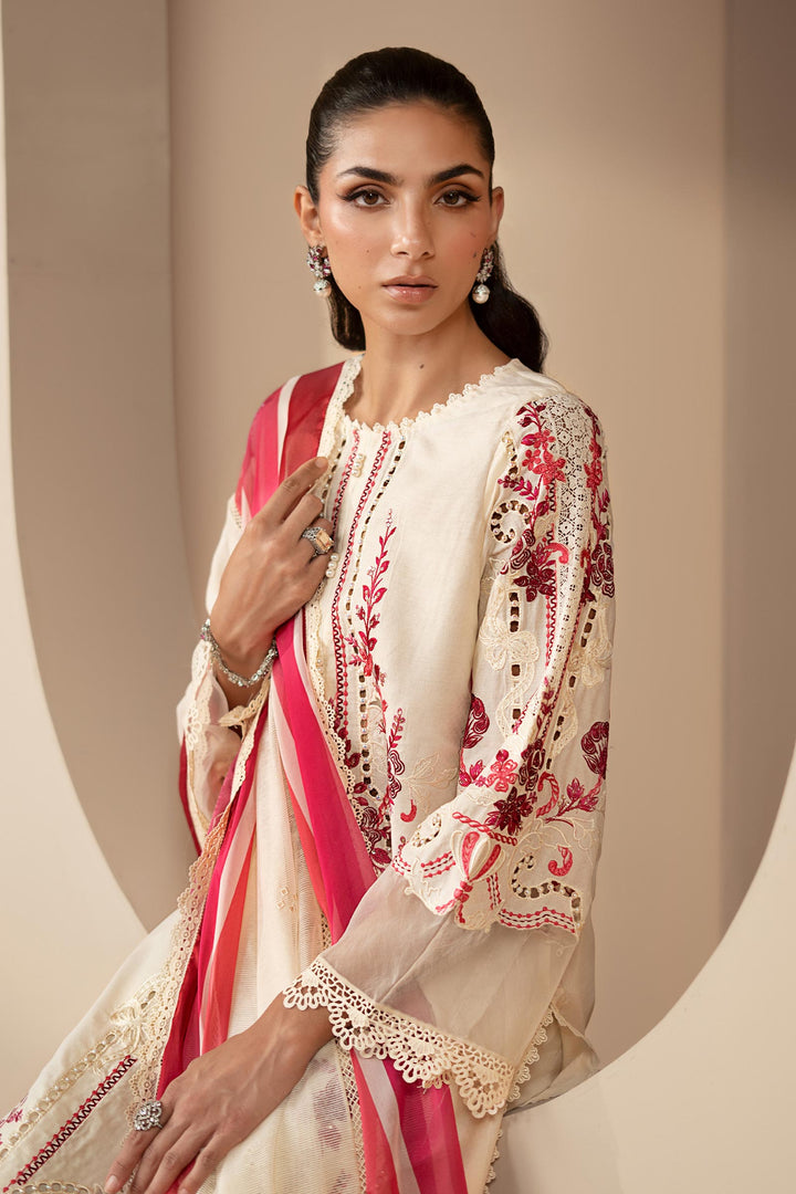 3 Piece Embroidered Jacquard Lawn Suit Eid Collection DS2609A-SML-00A