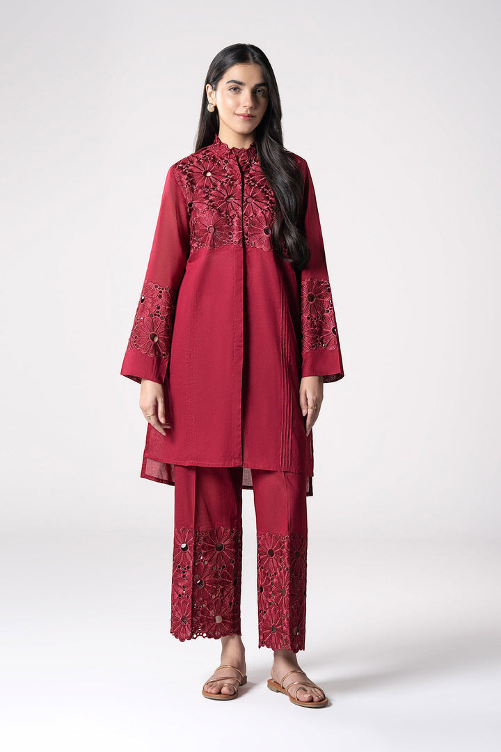 2 Pc Embroidered Lawn Suit m-basic Casuals MBC124B-ESM-MRN