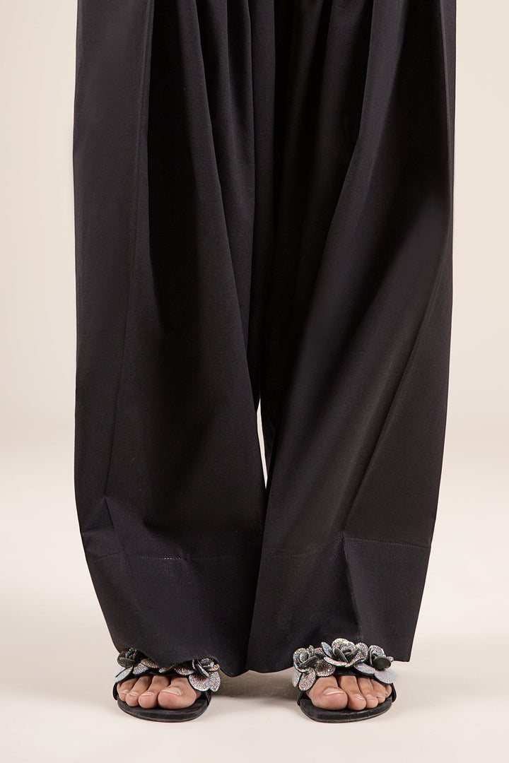 Dyed Cambric Shalwar Bottoms MBCS147-ESM-BLK