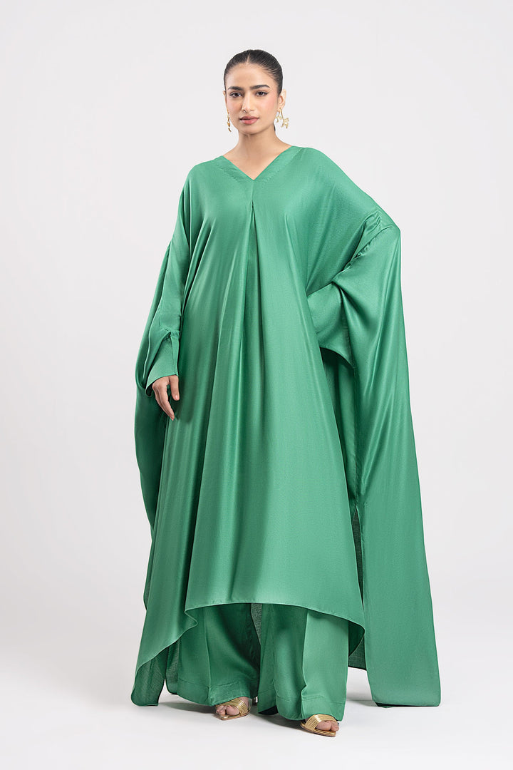 2 Pc Dyed Twill Suit m-basic Casuals MBCS178-ESM-GRN