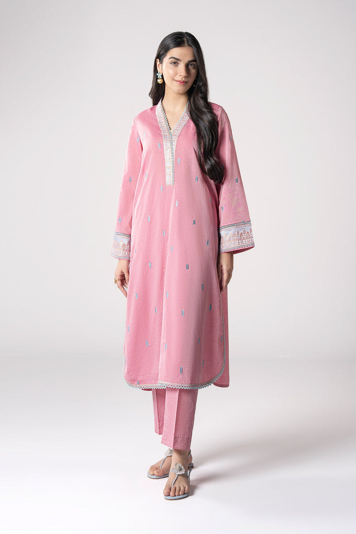 2 Pc Embroidered Two Tone Suit m-basic Casuals MBCS183-ESM-FLP