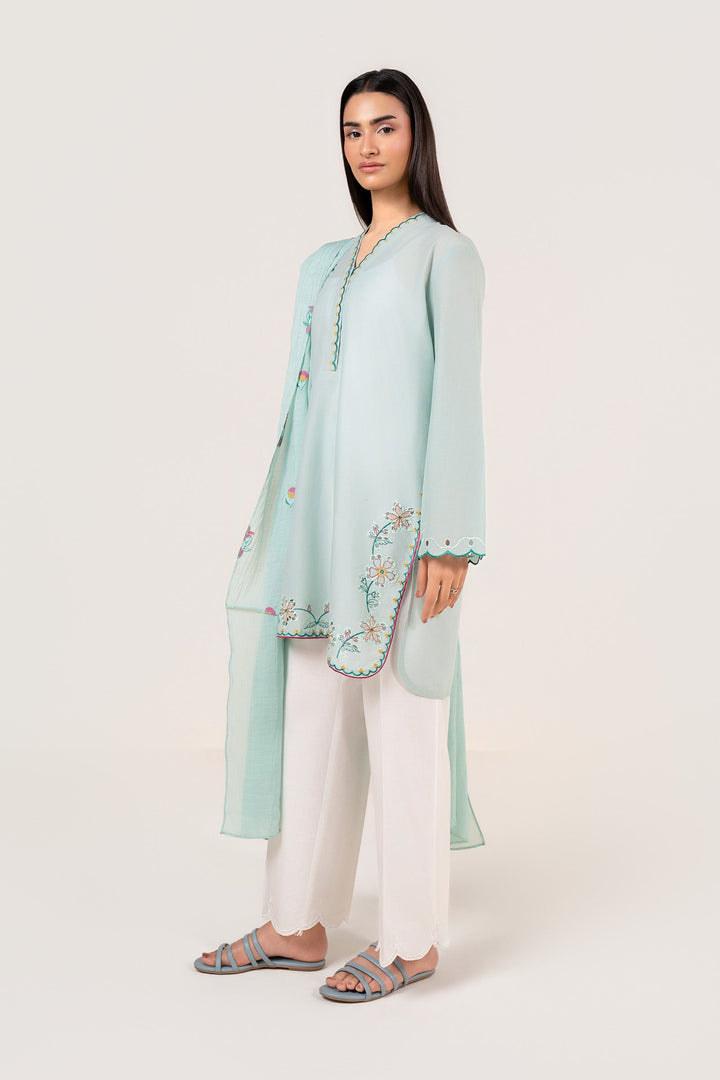 2 Pc Embroidered Lawn Suit m-basic Casuals MB26119-ESM-SGR