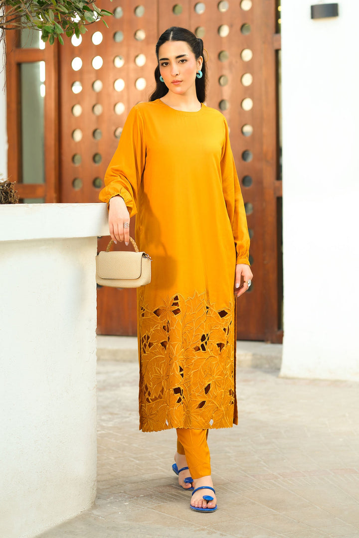 2 Pc Embroidered Arabic Lawn Suit Eid Collection MB26147-ESM-MTD