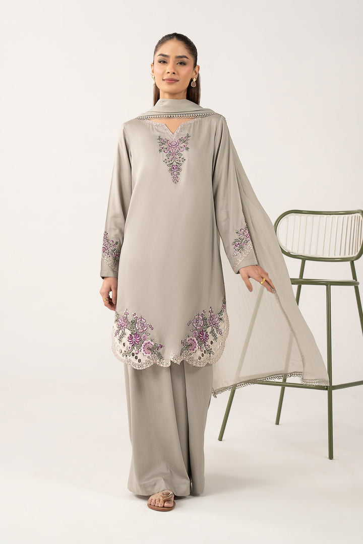 2 Pc Embroidered Arabic Lawn Suit Eid Collection MB26153-ESM-COF