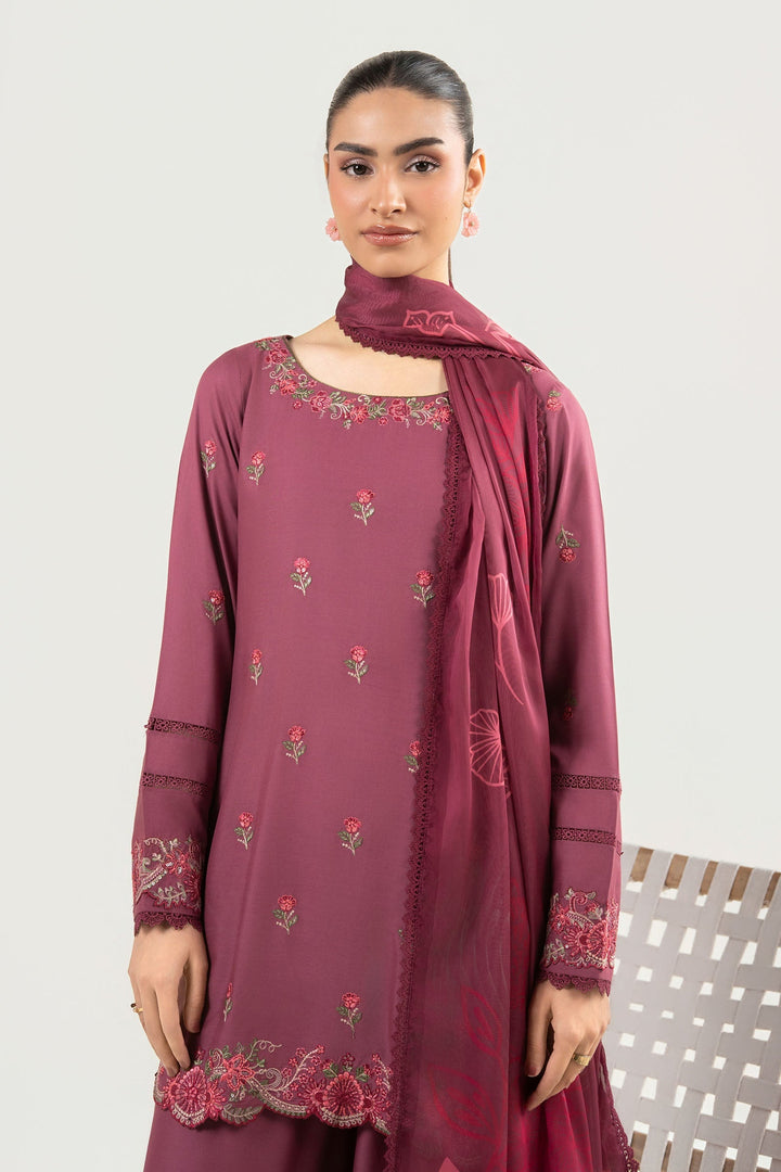 3 Pc Embroidered Arabic Lawn Suit Eid Collection MB26154-ESM-PLH