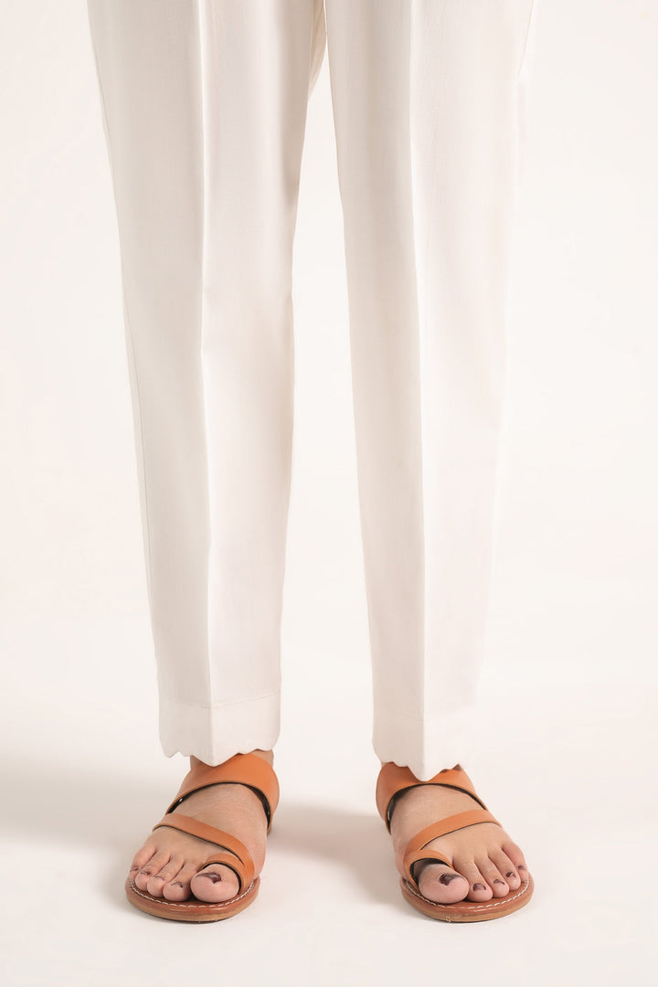 Dyed Cambric Trouser Bottoms MBC2616-ESM-WHT