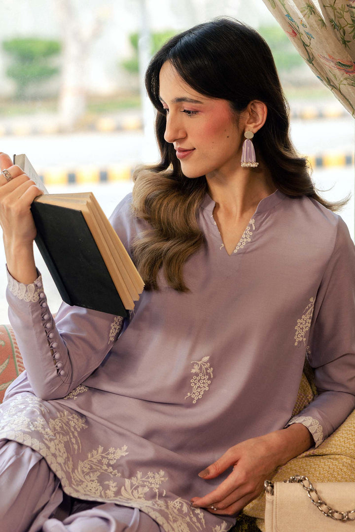2 Pc Embroidered Arabic Lawn Suit m-basic Casuals MB26204-ESM-PRP