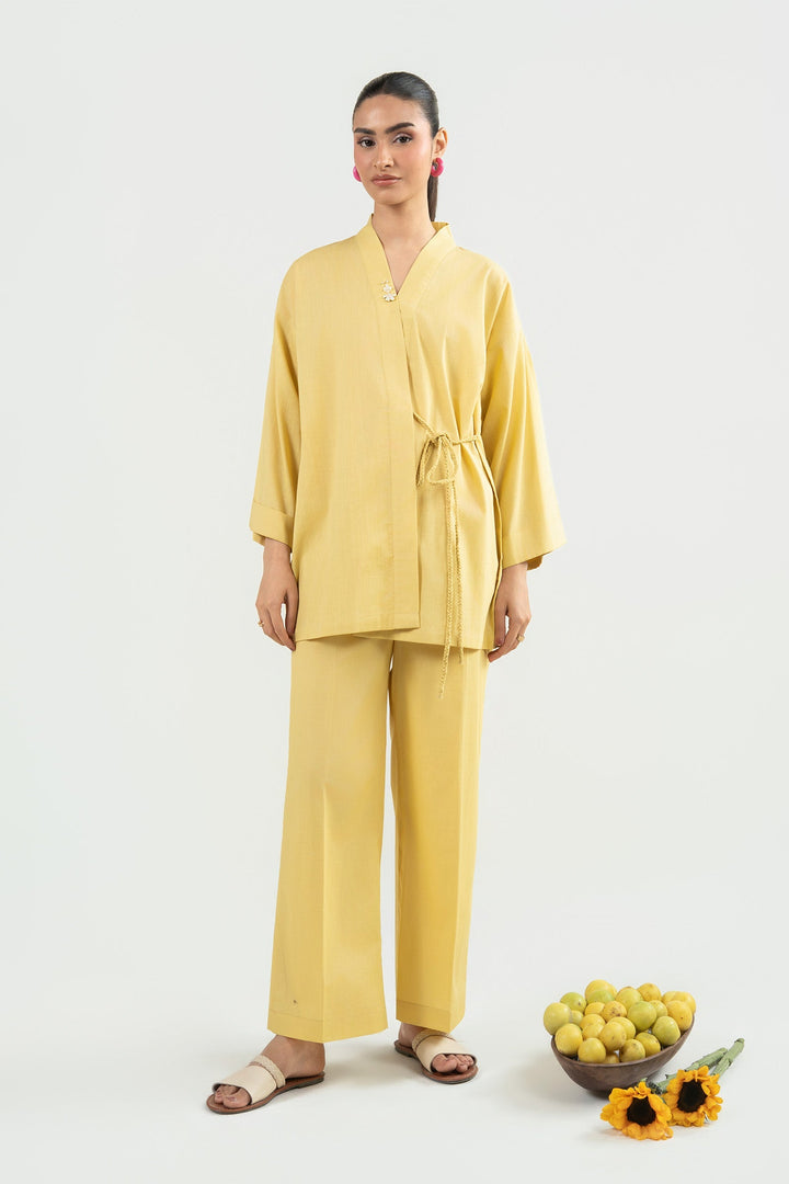 2 Pc Dyed Cotton Dobby Suit Eid Collection MB26211-ESM-YLW
