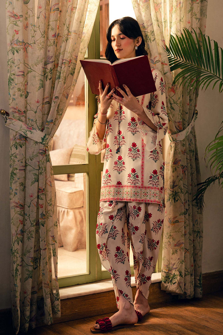 2 Pc Printed Arabic Lawn Suit Eid Collection MB26222-ESM-OFW