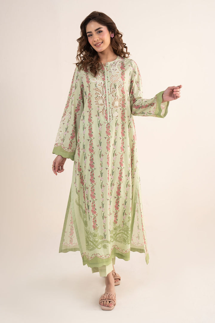 2 Pc Embroidered Lawn Suit m-basic Casuals MB26225-ESM-GRN