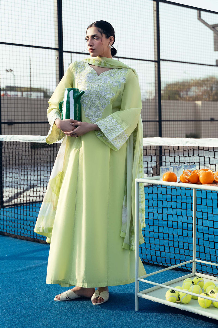 2 Pc Embroidered Arabic Lawn Suit Eid Collection MB26244-ESM-PRT