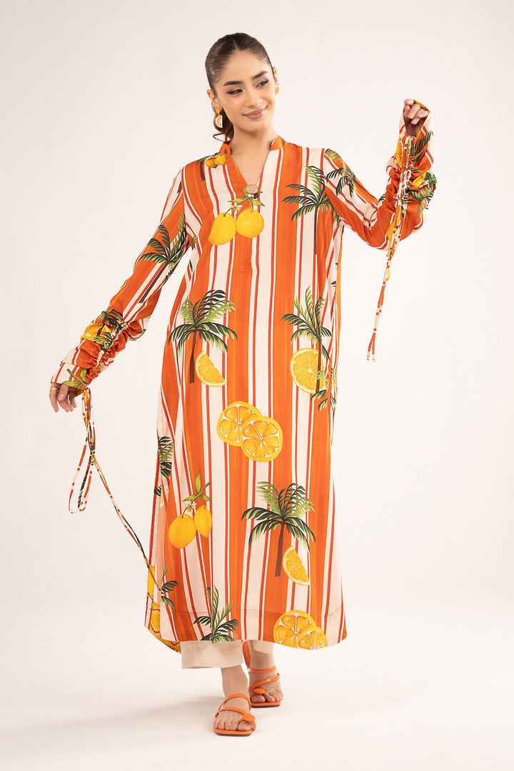 Printed Lawn Shirt m-basic Casuals MBC2649-ESM-WAO