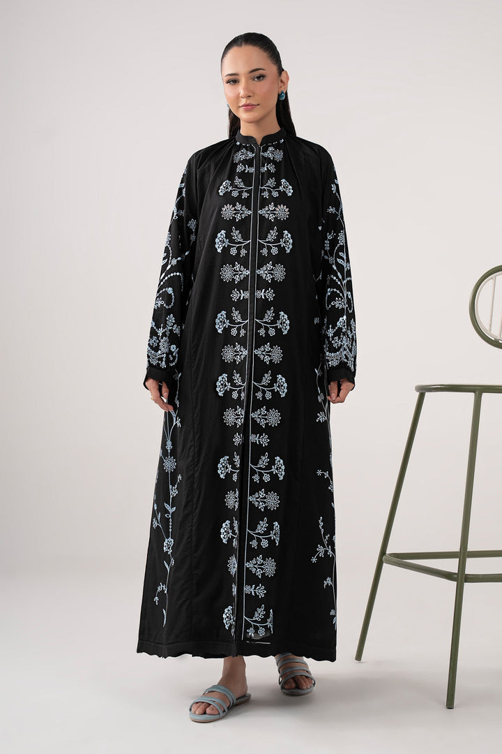 Embroidered Lawn Dress m-basic Casuals MBC2658-ESM-BLK