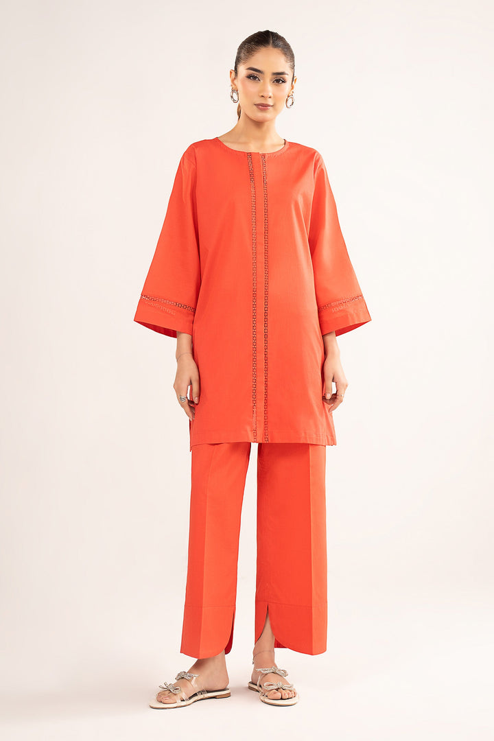 2 Pc Dyed Lawn Suit m-basic Casuals MBC2687-ESM-CRL