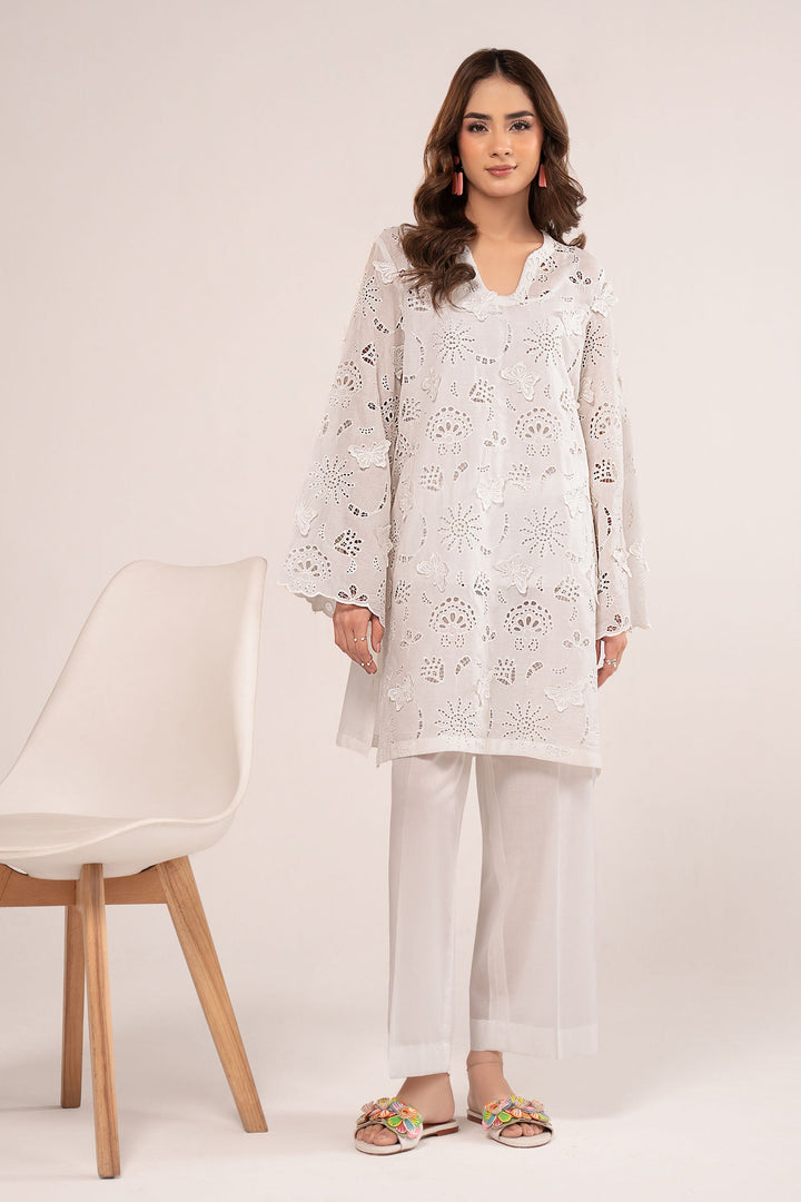 2 Pc Embroidered Lawn Suit m-basic Casuals MB2691A-ESM-WHT