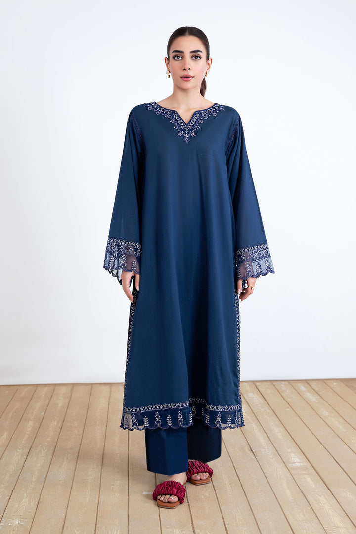 2 Piece Embroidered Lawn Suit m-basic 3 Piece MB24121-ESM-BLU