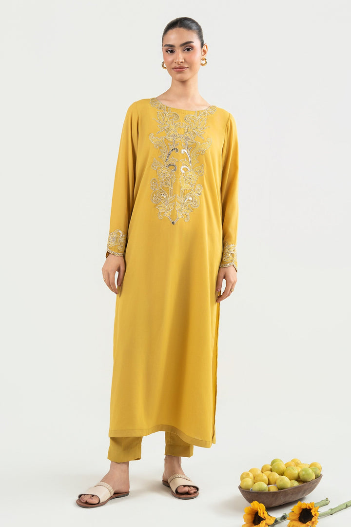 2 Pc Embroidered Georgette Suit Eid Collection MBF2604-ESM-LGN