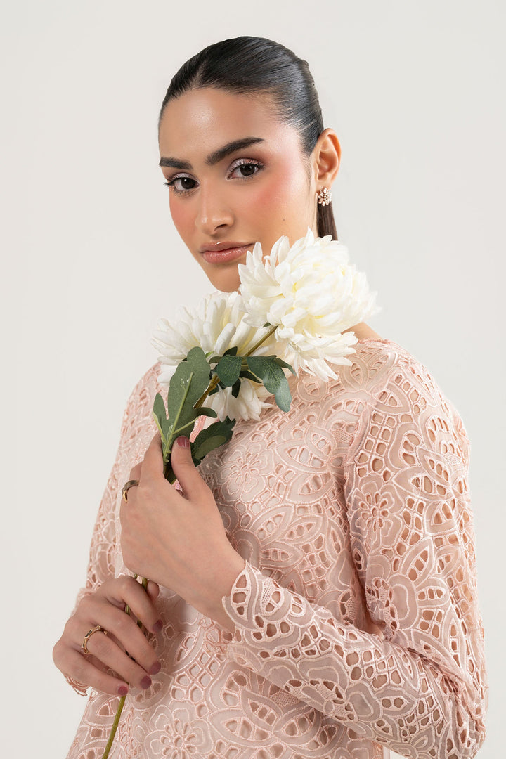 2 Pc Embroidered Organza Suit m-basic Formal MBFS28B-ESM-PCH
