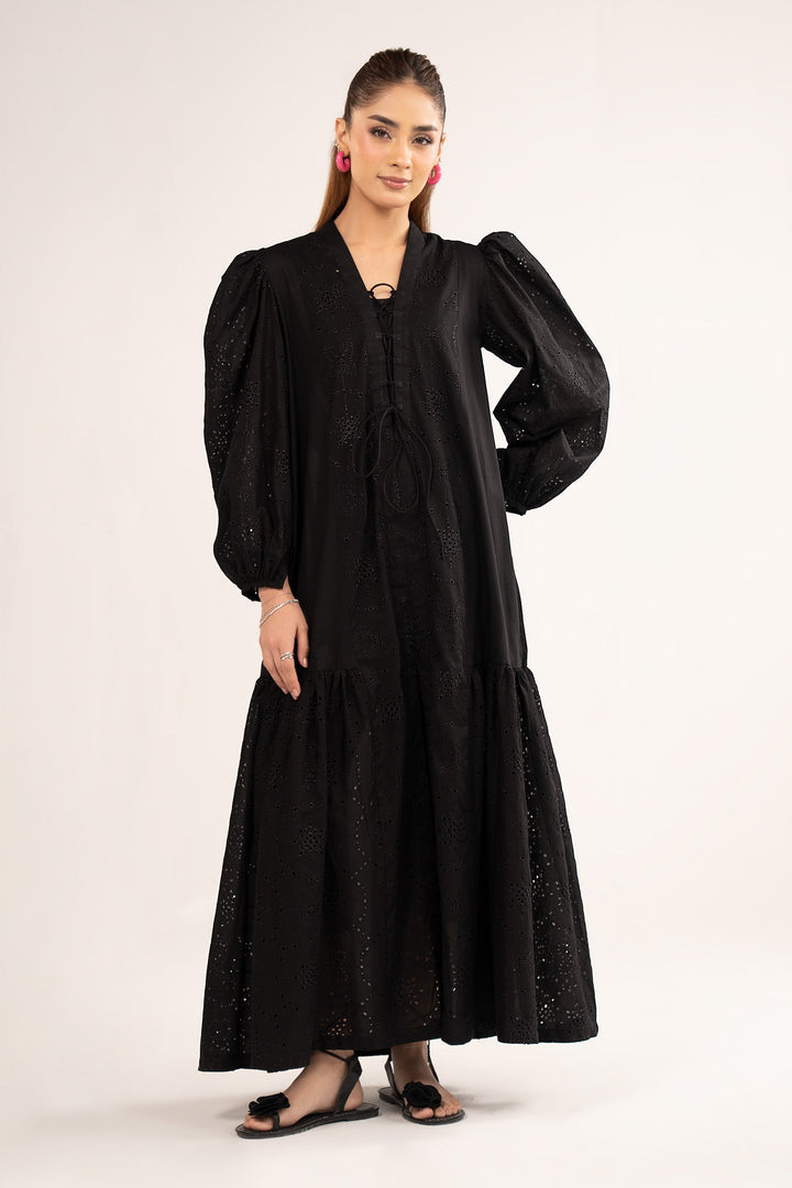 Embroidered Lawn Dress m-basic Casuals MBSST07-ESM-BLK