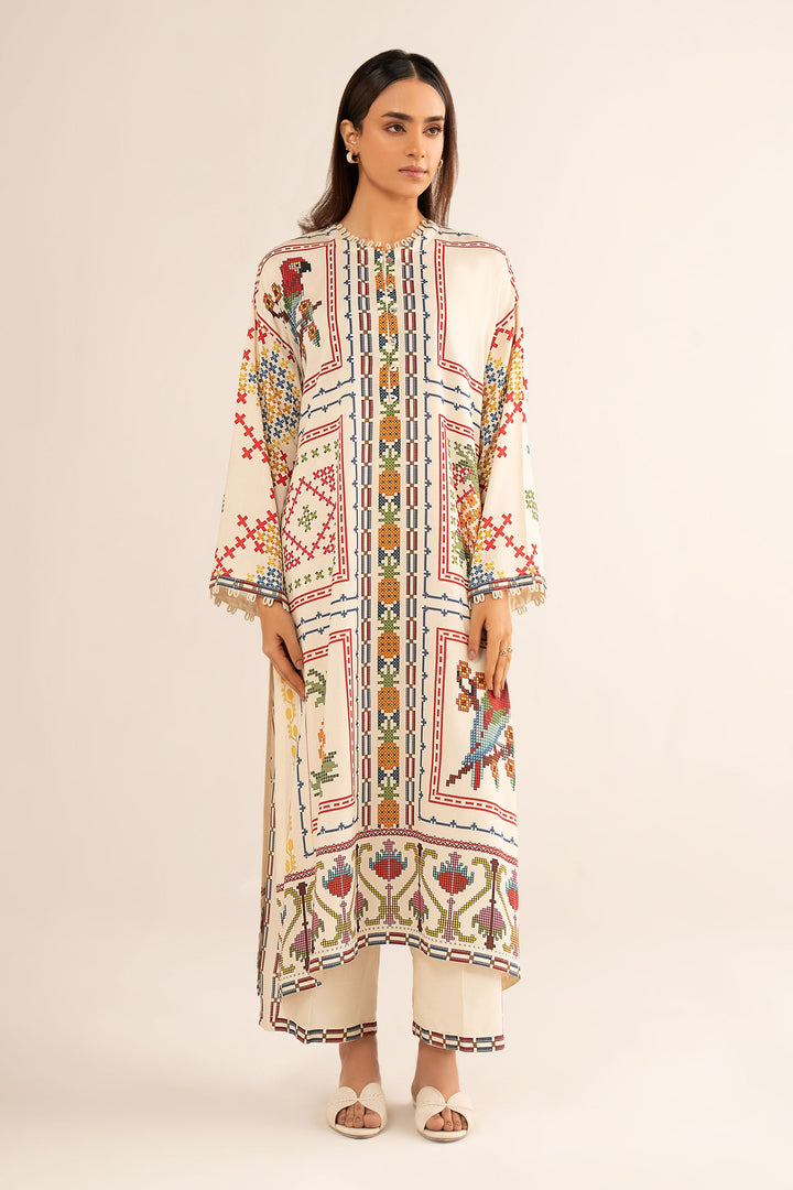 2 Pc Embroidered Arabic Lawn Suit m-basic Casuals MBSST38-ESM-OFW