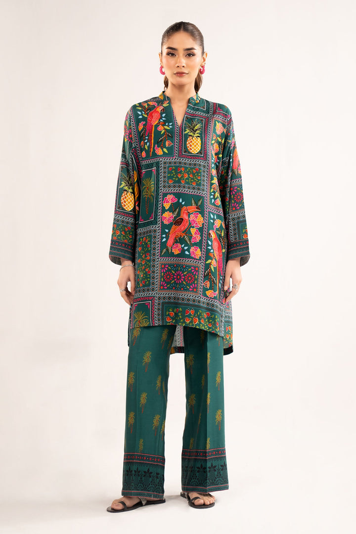 2 Pc Printed Arabic Lawn Suit m-basic Casuals MBSST43-ESM-DGR