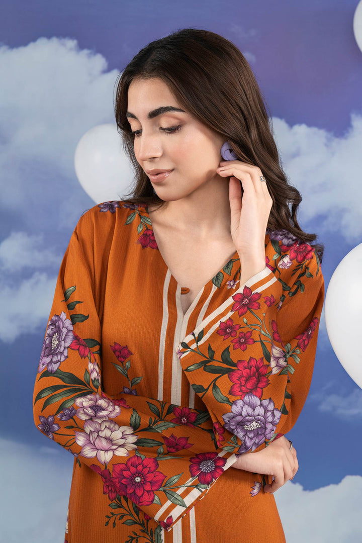 2 Pc Printed Slub Khaddar Suit m-basic Casuals MBW103B-ESM-MTD