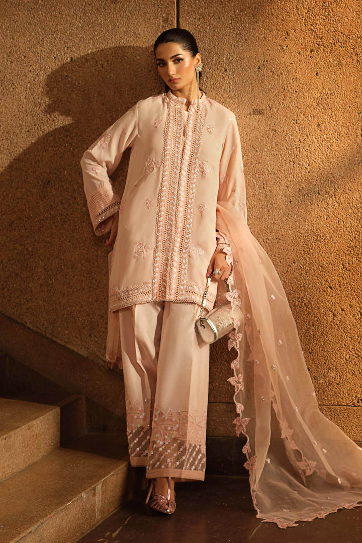 3 Piece Embroidered Georgette Suit New Arrivals MBS2502-ESM-PNK