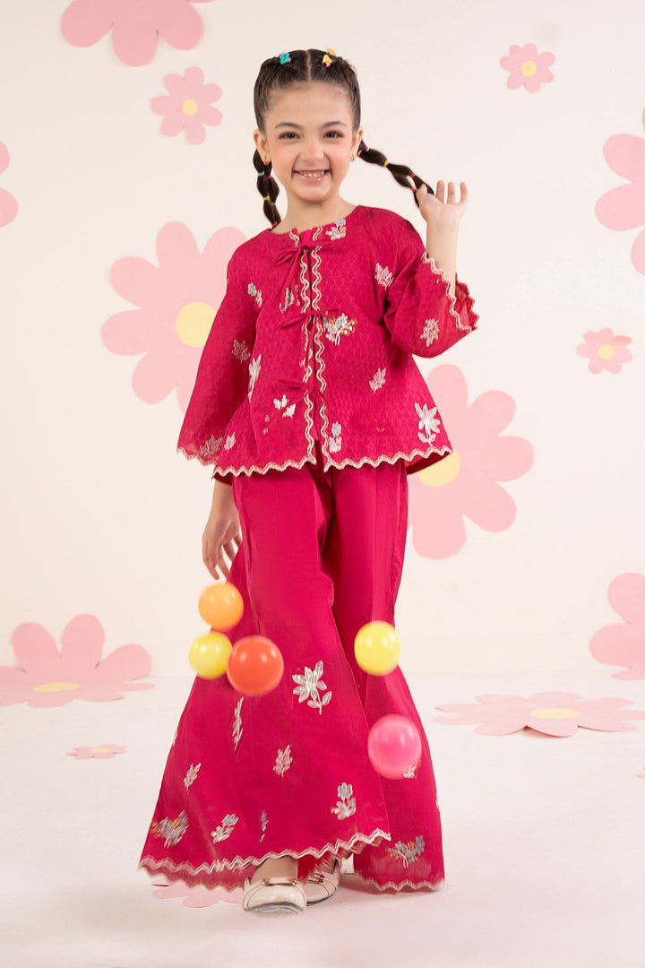 2 Piece Embroidered Dobby Jacquard Suit Eid Collection MDA2609-023-PNK