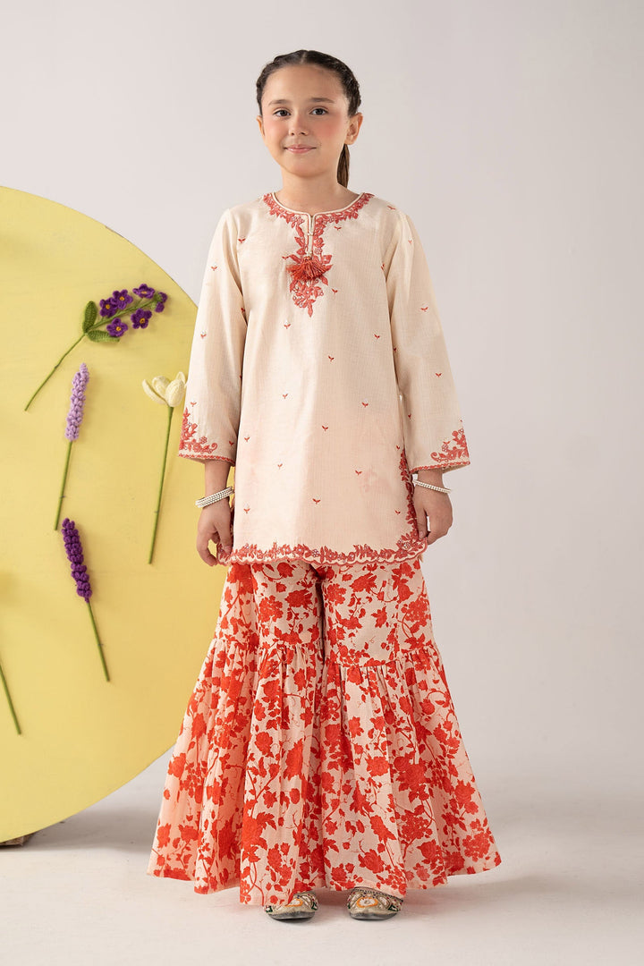 2 Piece Embroidered Dobby Lawn Suit Eid Collection MDF2615-023-OFW