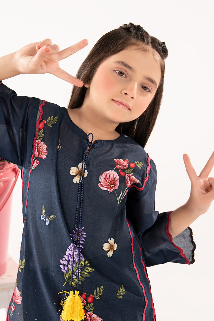 2 Piece Embroidered Lawn Suit Kids MDF2647-023-BLU