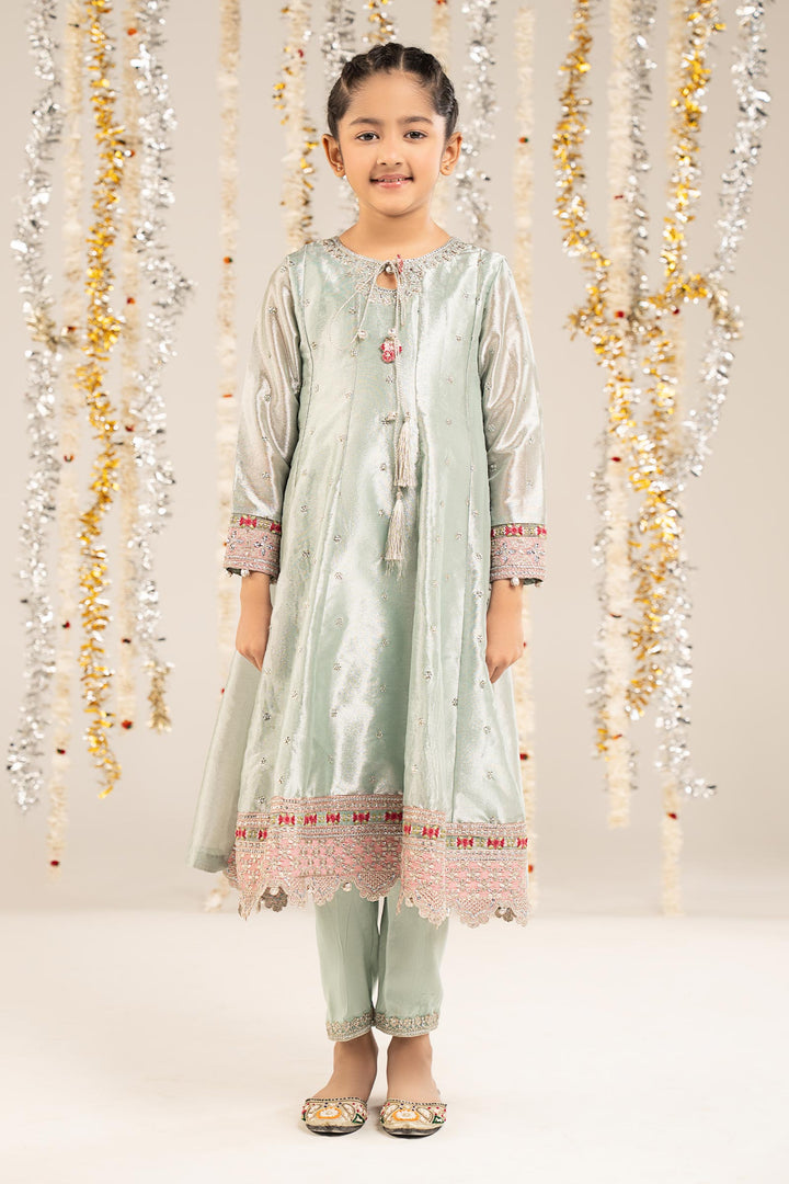 2 Piece Embroidered Tissue Suit Eid Collection MSF2612-023-BLU