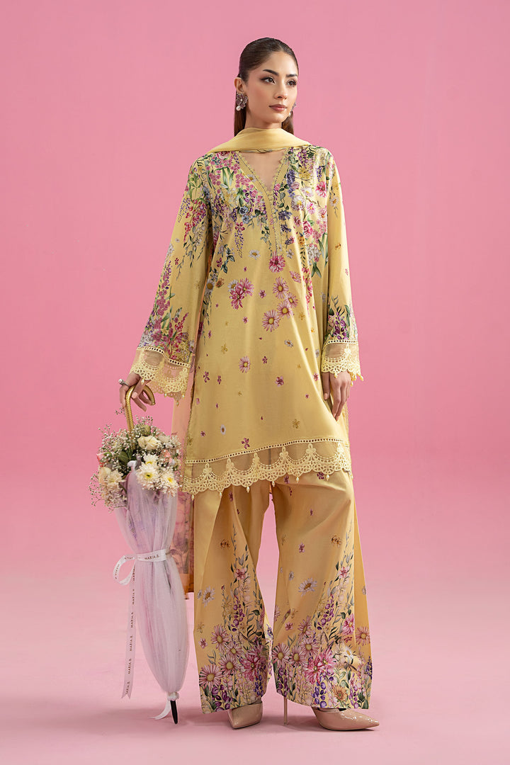 3 Piece Embroidered Lawn Suit | MPS-2603-A Stitched MS2603A-SML-00A