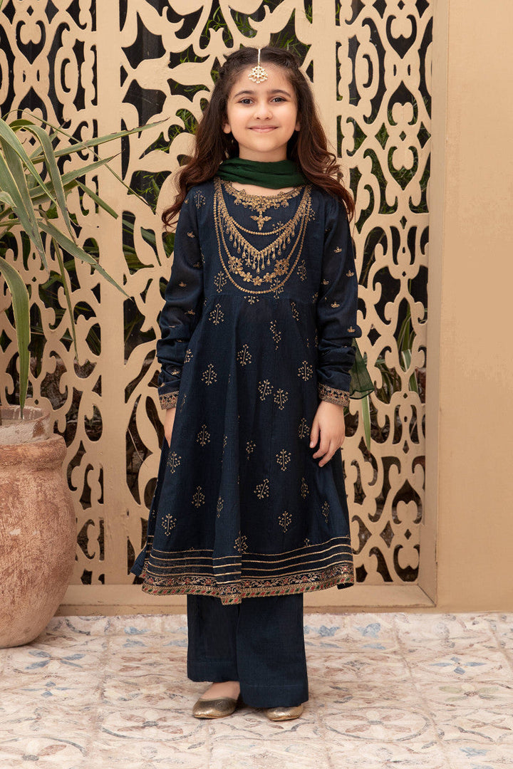 3 Piece Embroidered Lawn Suit Kids MKE23R1-023-TBU